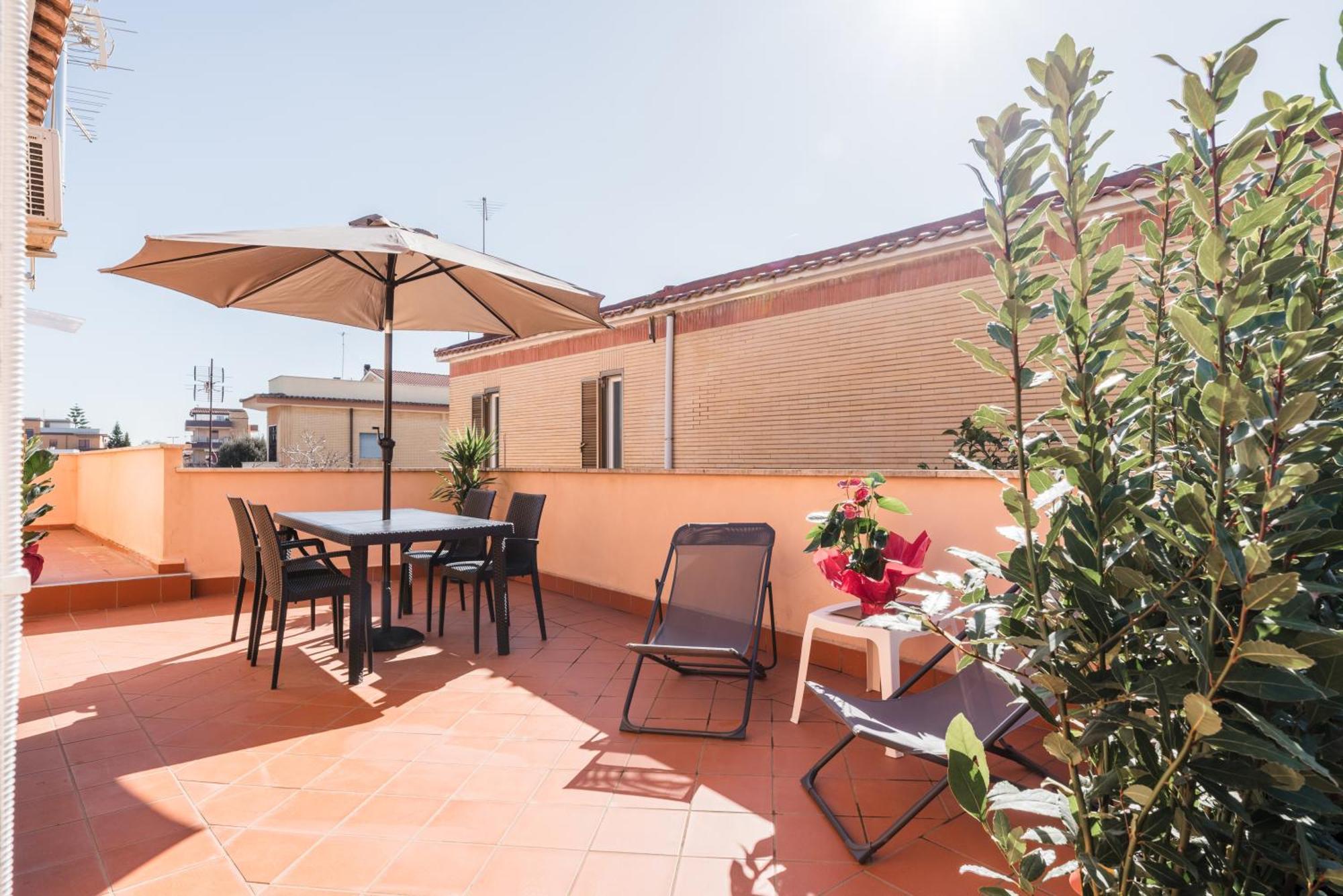 360 Guesthouse - Apartment With Terrace Fiumicino Extérieur photo